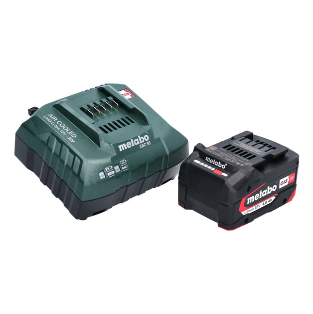 Metabo basic set 1x Li-Power battery pack 18 V 4.0 Ah CAS Li-Ion battery ( 625027000 ) + ASC 55 charger ( 627044000 )