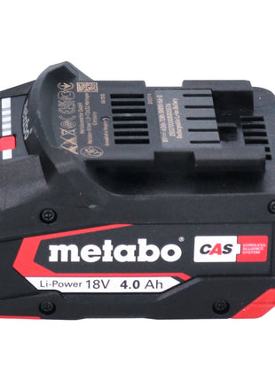 Metabo Set de base 1x Batterie Li-Power 4,0 Ah 18V CAS Li-Ion + Chargeur ASC 55 (625027000) (627044000)