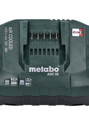 Metabo Set de base 1x Batterie Li-Power 4,0 Ah 18V CAS Li-Ion + Chargeur ASC 55 (625027000) (627044000)