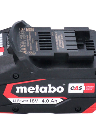 Metabo Set de base 4x Batteries Li-Power 4,0 Ah 18V CAS Li-Ion + Chargeur ASC 55 (4x 625027000) (627044000)