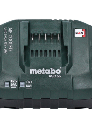 Metabo Set de base 4x Batteries Li-Power 4,0 Ah 18V CAS Li-Ion + Chargeur ASC 55 (4x 625027000) (627044000)