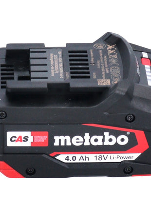 Metabo Set de base 4x Batteries Li-Power 4,0 Ah 18V CAS Li-Ion + Chargeur ASC 55 (4x 625027000) (627044000)