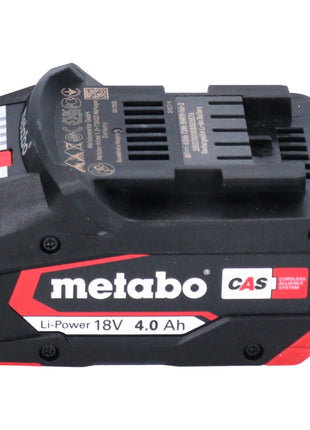 Set básico Metabo 1x batería Li-Power 18 V 4,0 Ah CAS Li-Ion (625027000) + cargador rápido ASC 145 (627378000)