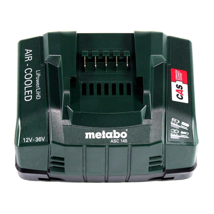 Metabo basic set 4x Li-Power battery pack 18 V 4.0 Ah CAS Li-Ion battery ( 4x 625027000 ) + ASC 145 quick charger ( 627378000 )