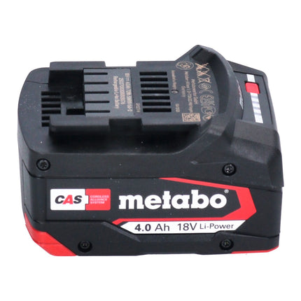 Metabo basic set 4x Li-Power battery pack 18 V 4.0 Ah CAS Li-Ion battery ( 4x 625027000 ) + ASC 145 quick charger ( 627378000 )