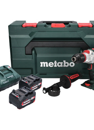 Metabo SB 18 LTX BL I Perceuse-visseuse à percussion sans fil 18 V 130 Nm Brushless ( 602360500 ) + 2x batterie 4,0 Ah + chargeur + metaBOX