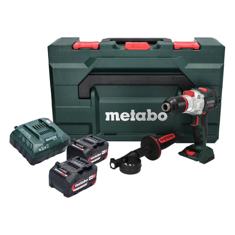 Metabo SB 18 LTX BL I Perceuse-visseuse à percussion sans fil 18 V 130 Nm Brushless ( 602360500 ) + 2x batterie 4,0 Ah + chargeur + metaBOX