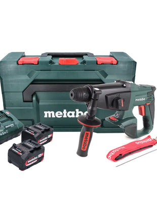 Metabo KHA 18 LTX Marteau sans fil 2,2 J 18V SDS Plus + 2x Batteries 4,0 Ah + Chargeur + Coffret MetaBOX  (600210500)