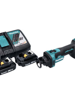 Makita DCO 181 RA Trancheuse rotative sans fil 18 V 32000 tr/min Brushless + 2x batterie 2,0 Ah + chargeur