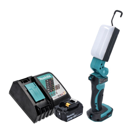 Makita DML 801 RM1 X Lampe à LED sans fil Lampe de travail 18 V 240 lm + diffuseur + 1x batterie 4,0 Ah + chargeur