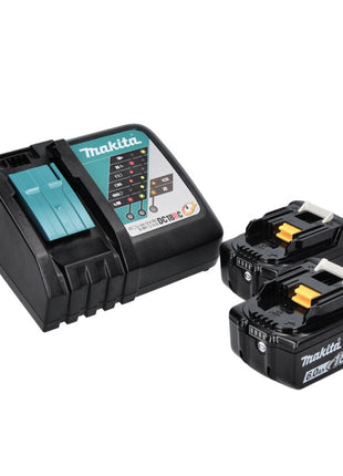 Makita DML801RG X Lampe LED de travail sans fil 18V + 2x Batteries 6,0 Ah + Chargeur + Diffuseur