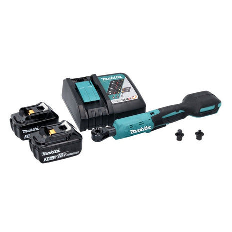 Avvitatore a cricchetto a batteria Makita DWR 180 RF 18 V 47,5 Nm 1/4" 3/8" + 2x batteria ricaricabile 3,0 Ah + caricabatterie