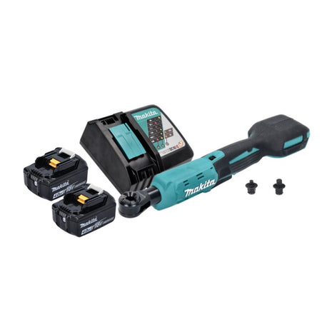 Makita DWR 180 RM destornillador de carraca inalámbrico 18 V 47,5 Nm 1/4" 3/8" + 2x baterías 4,0 Ah + cargador