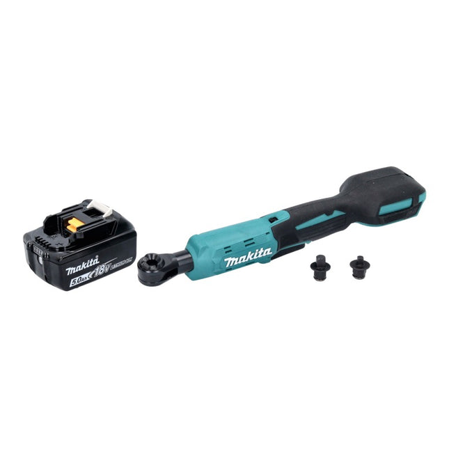 Makita DWR 180 T1 atornillador de carraca sin cable 18 V 47,5 Nm 1/4" 3/8" + 1x batería recargable 5,0 Ah - sin cargador