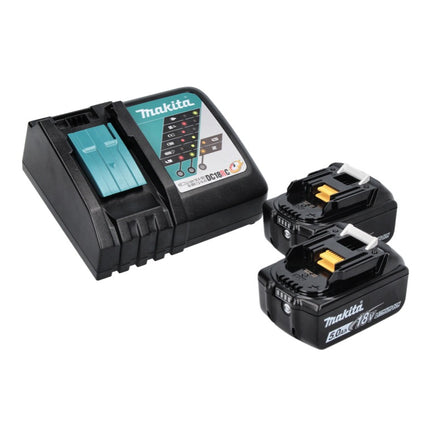 Makita DWR 180 RT atornillador de carraca sin cable 18 V 47,5 Nm 1/4" 3/8" + 2x batería recargable 5,0 Ah + cargador