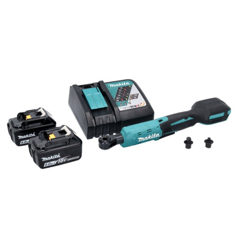 Makita DWR 180 RG destornillador de carraca inalámbrico 18 V 47,5 Nm 1/4" 3/8" + 2x baterías 6,0 Ah + cargador