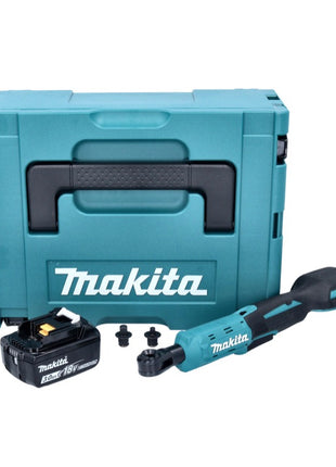 Makita DWR 180 F1J destornillador de carraca inalámbrico 18 V 47,5 Nm 1/4" 3/8" + 1x batería 3,0 Ah + Makpac - sin cargador