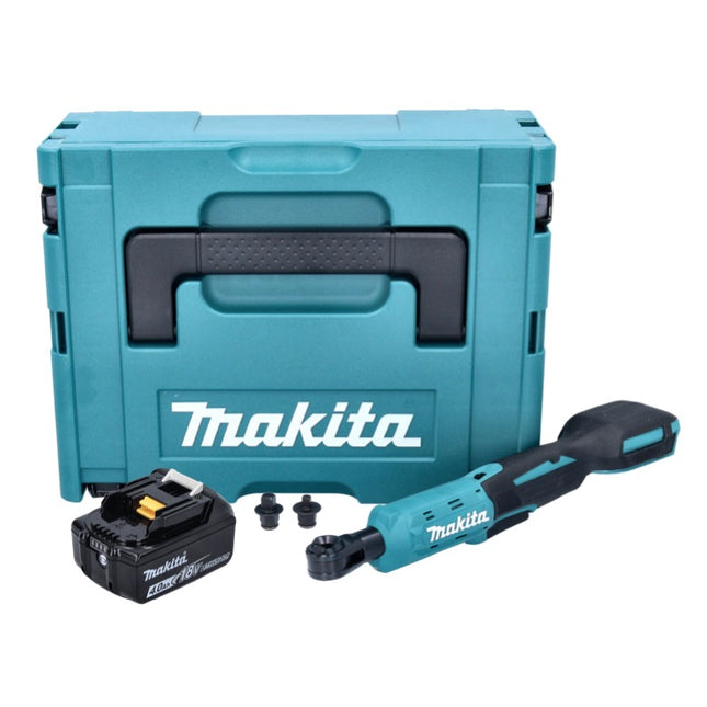 Makita DWR 180 M1J cordless ratchet screwdriver 18 V 47.5 Nm 1/4" 3/8" + 1x rechargeable battery 4.0 Ah + Makpac - without charger