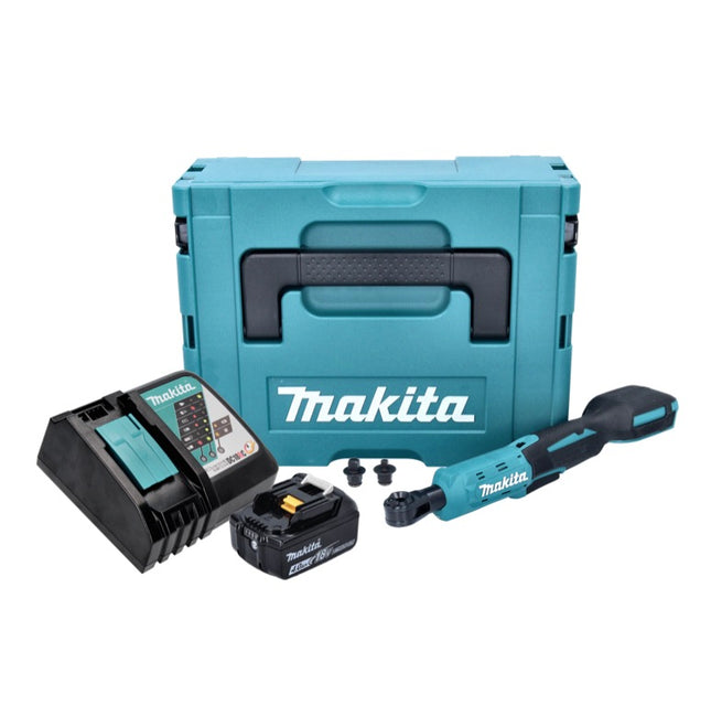Makita DWR 180 RM1J Atornillador de carraca sin cable 18 V 47,5 Nm 1/4" 3/8" + 1x batería recargable 4,0 Ah + cargador + Makpac