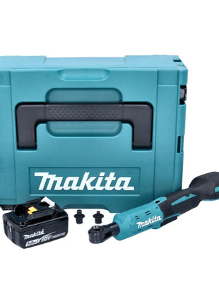 Makita DWR 180 T1J destornillador de carraca inalámbrico 18 V 47,5 Nm 1/4" 3/8" + 1x batería 5,0 Ah + Makpac - sin cargador