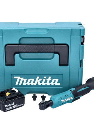 Makita DWR 180 G1J destornillador de carraca inalámbrico 18 V 47,5 Nm 1/4" 3/8" + 1x batería 6,0 Ah + Makpac - sin cargador