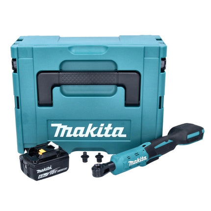 Makita DWR 180 G1J Visseuse à cliquet sans fil 18 V 47,5 Nm 1/4'' 3/8'' + 1x batterie 6,0 Ah + Makpac - sans chargeur