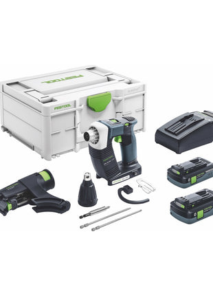 Festool DURADRIVE DWC 18-2500 HPC 4,0 I-Plus Akku Bauschrauber 18 V 18 Nm Brushless ( 576498 ) + 2x Akku 4,0 Ah + Ladegerät + Systainer ( Nachfolger von 574743 ) - Toolbrothers