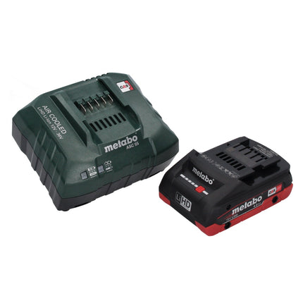 Metabo W 18 LTX 125 Amoladora angular de batería Quick 18 V 125 mm + 1x batería 4,0 Ah + cargador + metaCASE