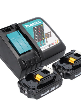 Makita DMR 107 RA radio de obra con batería 7,2 - 18 V + 2x baterías 2,0 Ah + cargador