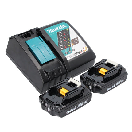 Makita DMR 107 RA radio de obra con batería 7,2 - 18 V + 2x baterías 2,0 Ah + cargador