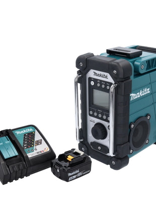 Makita DMR 107 RM1 radio de obra con batería 7,2 - 18 V + 1x batería 4,0 Ah + cargador