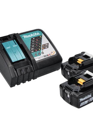 Makita DMR 107 RT Radio de chantier sans fil 7,2-18V + 2x Batteries 5,0Ah + Chargeur