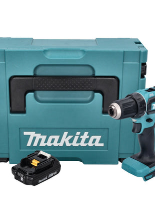 Makita DDF 485 A1J taladro atornillador inalámbrico 18 V 50 Nm sin escobillas + 1x batería 2,0 Ah + Makpac - sin cargador