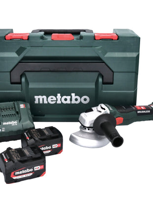 Metabo W 18 LT BL 11-125 akumulatorowa szlifierka kątowa 18 V 125 mm ( 613052510 ) bezszczotkowa + 2x akumulator 4,0 Ah + ładowarka + metaBOX