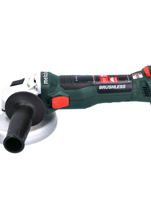 Amoladora angular a batería Metabo W 18 LT BL 11-125 18 V 125 mm (613052510) sin escobillas + 2x batería 4,0 Ah + cargador + metaBOX