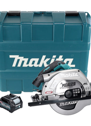 Sierra circular a batería Makita HS 009 GD101 XGT 40 V máx. 235 mm sin escobillas + 1x batería 2,5 Ah + estuche - sin cargador