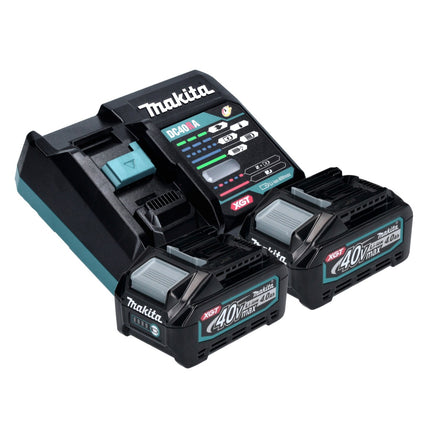 Makita HS 009 GM101 Scie circulaire sans fil XGT max. 235 mm 40V Brushless + 2x Batteries 4,0Ah + Chargeur + Coffret