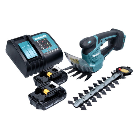 Makita DUM 111 RAX Cisaille à herbe sans fil 18 V + 2x batterie 2,0 Ah + chargeur