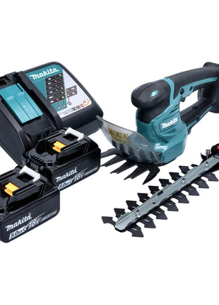 Makita DUM 111 RT2X cortacésped a batería cortasetos 18 V + 2x baterías 5,0 Ah + cargador