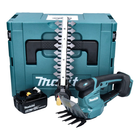 Makita DUM 111 T1XJ cortacésped a batería cortasetos 18 V + 1x batería 5,0 Ah + Makpac - sin cargador