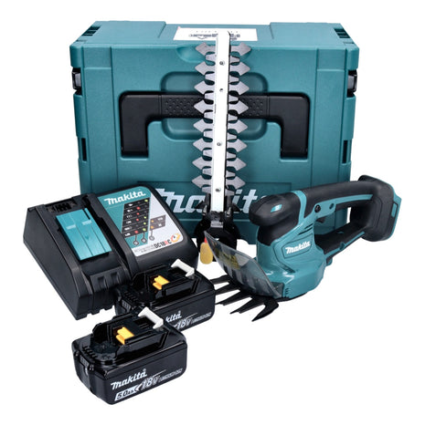 Makita DUM 111 RTXJ Cisaille à gazon sans fil 18 V + 2x batterie 5,0 Ah + chargeur + Makpac