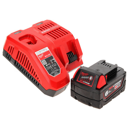 Sierra de calar a batería Milwaukee M18 FJS-601X 18 V 25 mm carrera sin escobillas + 1x batería 6,0 Ah + cargador + caja HD