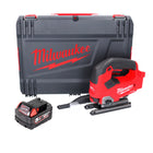 Milwaukee M18 FJS-501X Scie sauteuse sans fil 18 V moyeu 25 mm brushless + 1x Batterie 5.0 Ah + Boîtier HD - sans chargeur