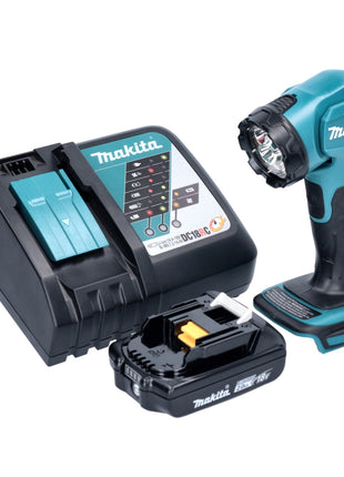 Makita DEADML 815 RA1 LED Akku Handleuchte 14,4 - 18 V 160 lm + 1x Akku 2,0 Ah + Ladegerät