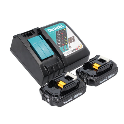 Makita DEADML 815 RA Lampada portatile a LED a batteria 14,4 - 18 V 160 lm + 2x batteria ricaricabile 2,0 Ah + caricabatterie