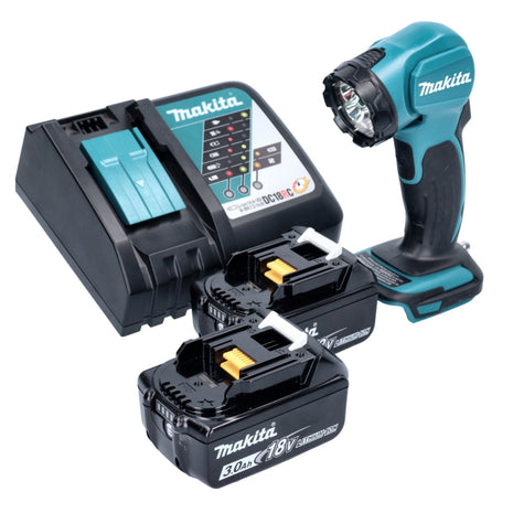 Makita DEADML815F1 Lampe LED sans fil 160lm 14,4 - 18V + 2x Batteries 3,0Ah + Chargeur