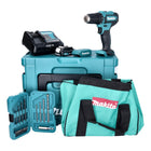 Makita DF 333 DSAX6 Akku Bohrschrauber 12 V 30 Nm + 1x Akku 2,0 Ah + Ladegerät + 17 tlg. Zubehörset + Kühlbox - Toolbrothers