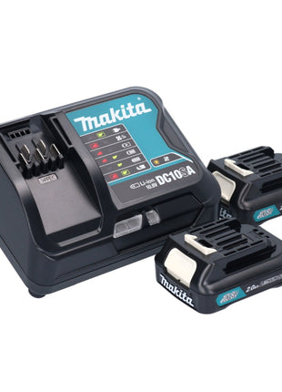 Makita DF 332 DSAE akumulatorowa wiertarko-wkrętarka 12 V 35 Nm bezszczotkowa + 2x akumulator 10,8 V 2,0 Ah + ładowarka + walizka