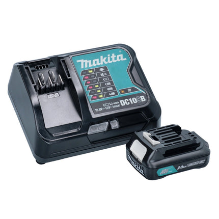 Makita DF 333 DSAP1 taladro atornillador inalámbrico 12 V 30 Nm rosa + 1x batería 2,0 Ah + cargador + bolsa
