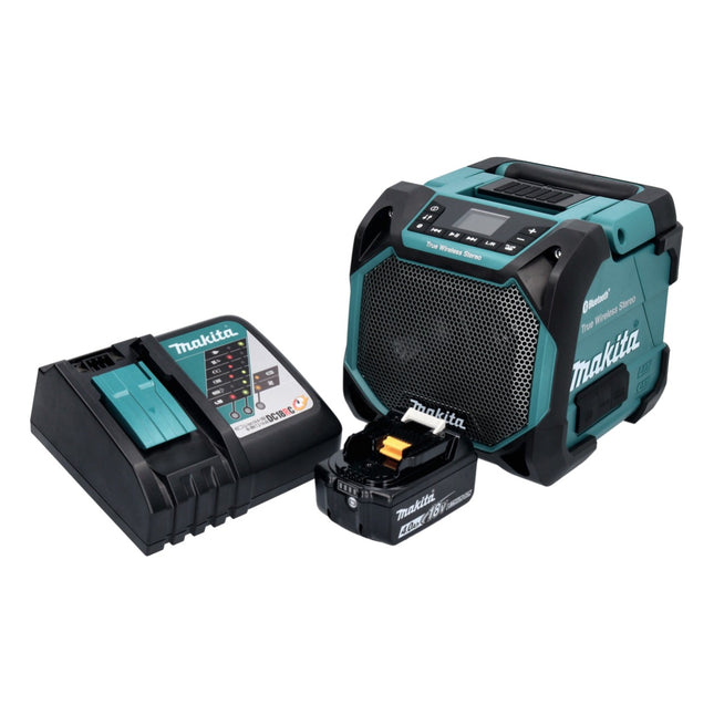 Makita DMR 203 RM1 Bluetooth speaker 12 V 18 V IP64 + 1x rechargeable battery 4.0 Ah + charger